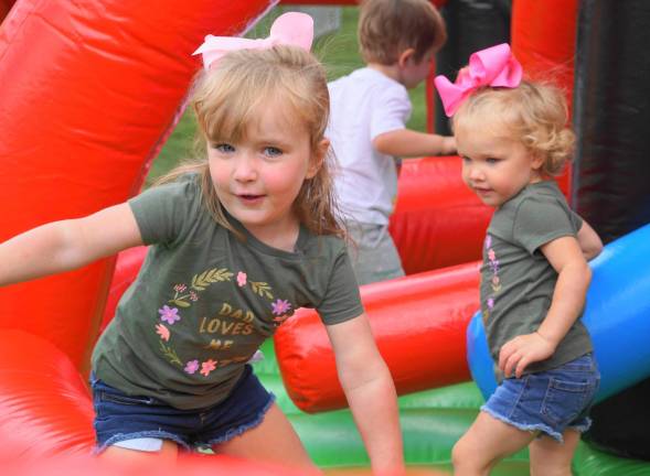 Sisters play in Mickey Park