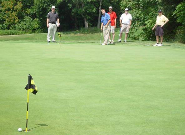 Jack Demetrius had the second-best putt of the Putting Contest, but is named the winner.