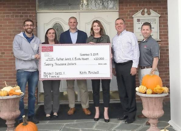 Garret Barcheski, Father John’s; Heather Bischoff, Mitchell; Dan Holdt, TPS Financial; Heather McBeth, Birth Haven; Keith Mitchell and Michael Montague, Mitchell.