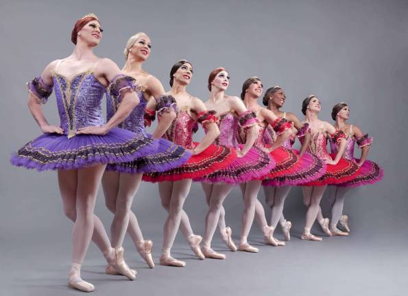 Men, tutus and ballet Credit Sascha Vaughn Les Ballets Trockadero de Monte Carlo.