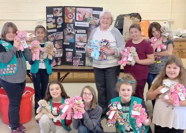 Area Girl Scouts work together