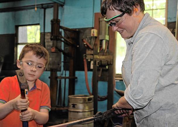 Art in the Park Day is Saturday <b>Peters Valley School of Craft’s blacksmithing studio will be open on Saturday, May 24. (Photos by Rob Territo)</b>