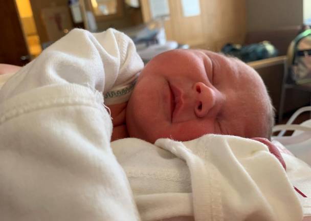 Police officer delivers baby on Route 23 Baby Juliana. Photo provided.