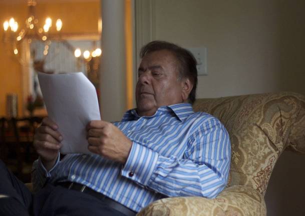 'Goodfellas' actor films locally Paul Sorvino's to use Kickstarter to garner funding for his independent movie Sorvino going over his lines before the shoot.