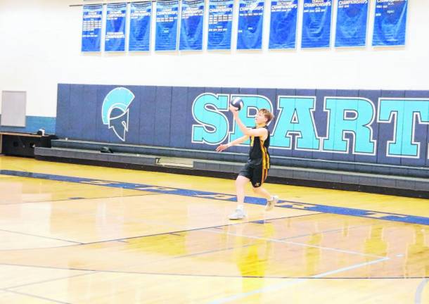 Jefferson's Andrew Mohlenhoff was credited with eight digs and three assists.