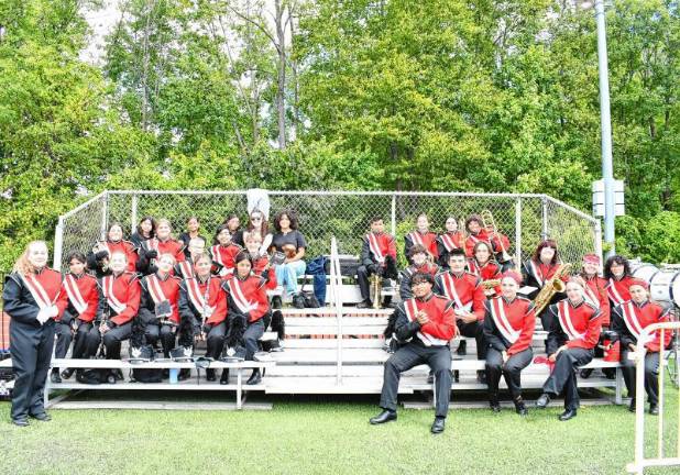 Football roundup: High Point beats Jefferson <b>The High Point band. (Photo by Maria Kovic)</b>