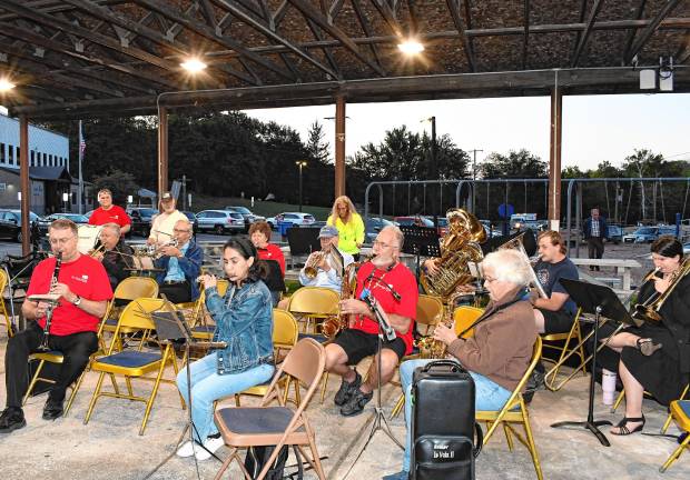 Photos: 9/11 Lights Memorial Service in Franklin The Franklin Band plays during the ceremony.