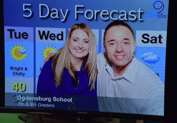 Weatherman visits Ogdensburg school