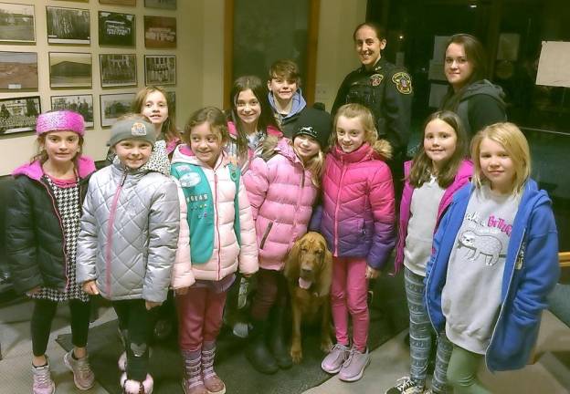 Sheriff's K-9 visits girl scouts