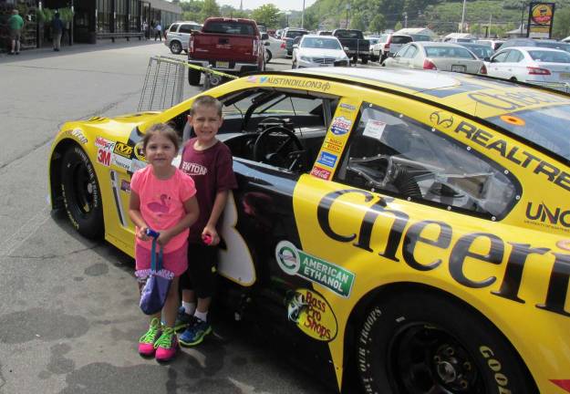 Aaliyah and Connor Mackowiak are shown at the Newton ShopRite.