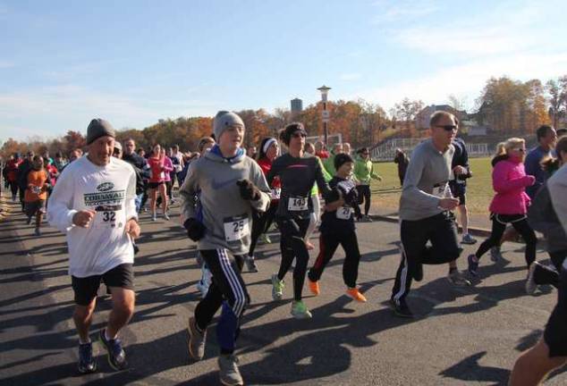 Race participants hit the pavement at the Rock N Run race in 2013.