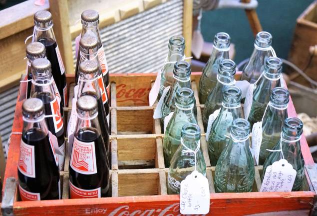 Vintage Coca-Cola bottles still have the beverage in them.