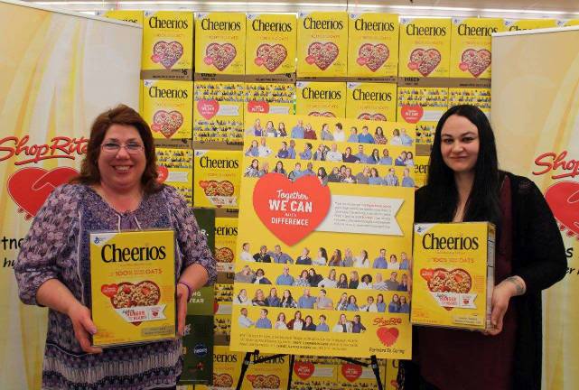 ShopRite employees honored for anti-hunger efforts Eileen Cusick and Jenn Campbell are honored on the special-edition Cheerios box.