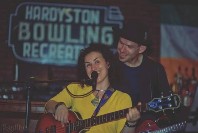 Musicians playing rock, folk, soul The Harrisons duo will perform Saturday night at the Airport Pub in Sussex. (Photo by Jeremy Brecher, Hey Now Photo)