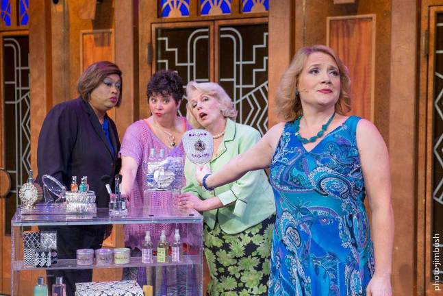 Menopause The Musical - Winter Tour 2014. Pictured from left: Sandra Benton, Ingrid Cole, Roberta B Wall, and Kimberly Vanbiesbrouck.