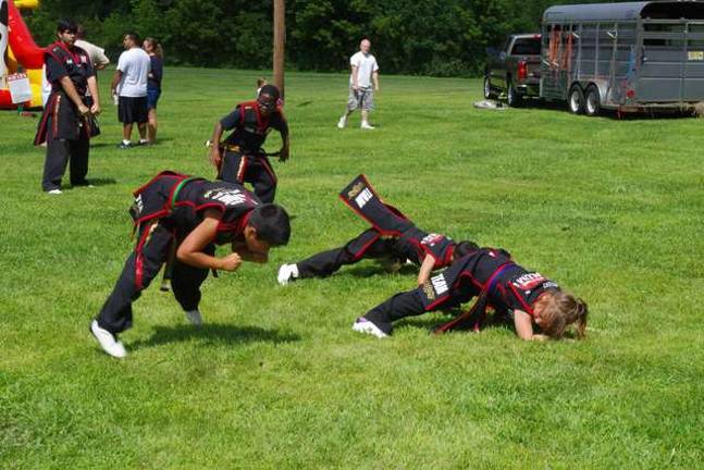 Residents turn out for Hamburg Day Master Ken’s Xtreme Martial Arts Center of Wantage put on a series of board-breaking and related demonstrations. In September, the company will be moving to Hamburg’s Governor Haines Square on Route 23.