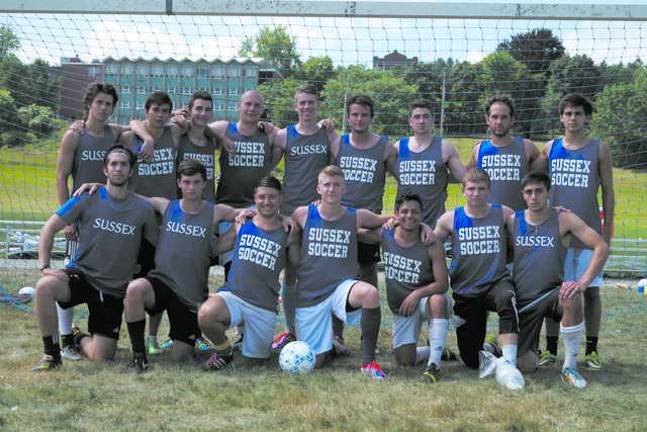 College soccer team prepares for season The Skylanders soccer team in a post practice portrait.