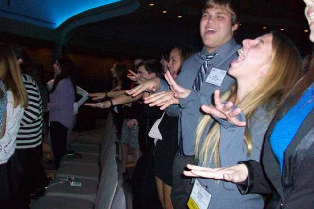 FBLA members attend leadership conference in Washington The motivational speakers at the FBLA National Leadership Conference raised the spirits of Wallkill Valley FBLA members during a presentation.