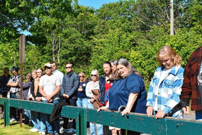 Photos: Memorial Day service in Ogdensburg Residents watch the service.