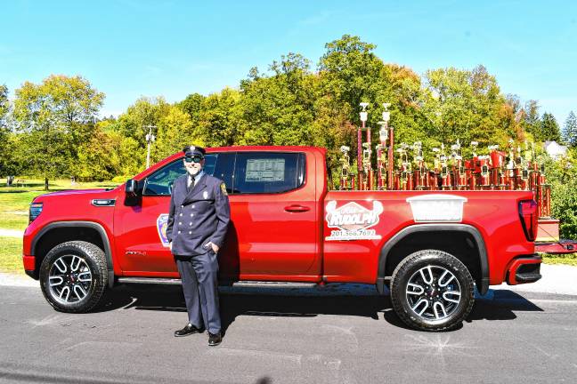 Photos: Firemen’s Inspection Day & Parade <b>ID5 Trophies are loaded in a truck before the parade.</b>