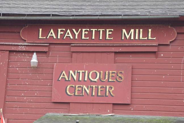 Readers who identified themselves as Pam Perler, AnnaRose Fedish, Richie Culver, and Joann Huff knew last week's photo was of The Lafayette Mill Antiques Center, located off Morris Farm Road a block south of Route 15.
