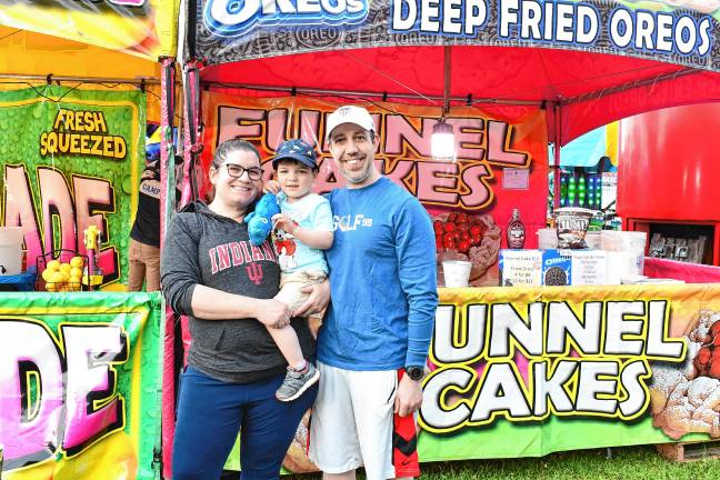 Photos: Firemen’s Carnival Ashleigh, Alex and Steve Pomponio of Jefferson.