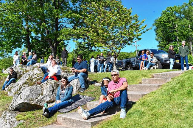 Photos: Memorial Day service in Ogdensburg Residents watch the service.