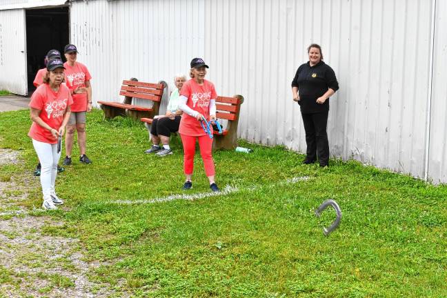Montague wins gold in Senior Olympics <b>Senior Olympians compete in horseshoes.</b>