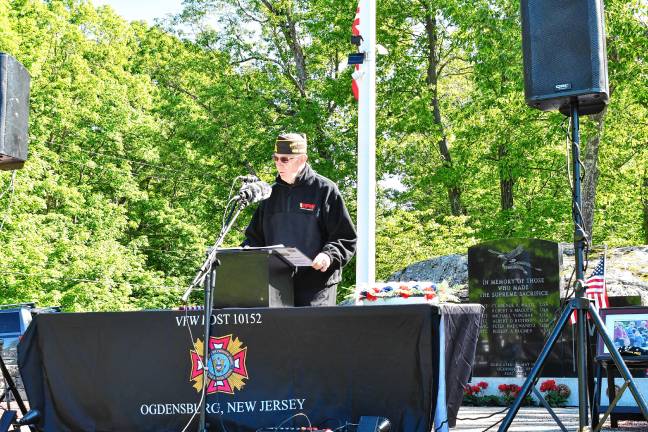 Photos: Memorial Day service in Ogdensburg Donald DeVore, chaplain of Lt. Robert A. Madden Veterans of Foreign Wars Post 10152, speaks at the Memorial Day service in Ogdensburg.