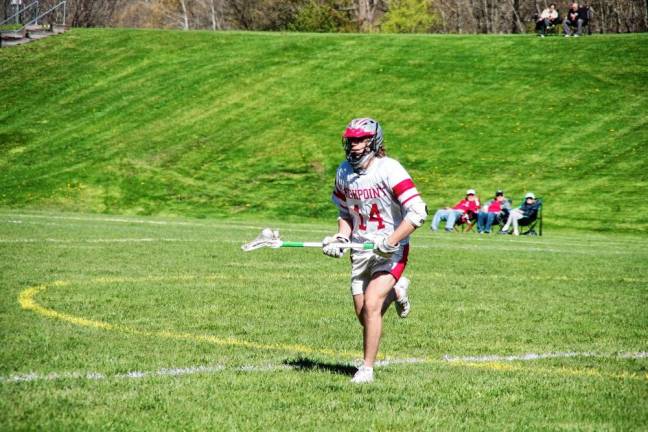 High Point’s Brian Gruber is in possession of the ball.