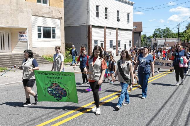 Photos: Memorial Day Parade in Franklin Girl Scouts march in the parade.