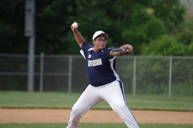 Jefferson pitcher Kris Mankin.