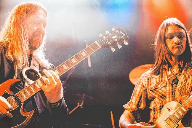 Making music two by two Led by Devon Allman and Duane Betts, the Allman Betts Band will play Sunday night at the Newton Theatre. (Photo by Chris Brush for Smoking Monkey Photography)