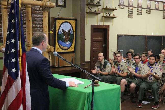 Gottheimer honors district Eagle Scouts, families