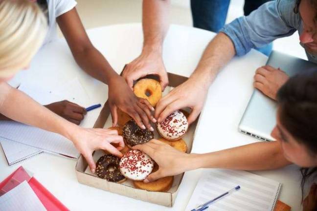 How to walk by free donuts in the breakroom