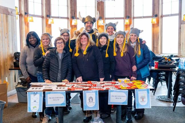 The Vernon Township Recreation Department team hosted the Viking Snowshoe Invasion at Mountain Creek.