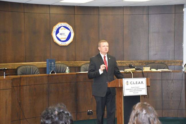 Sussex County anti-drug program celebrates its first anniversary Sussex County Prosecutor Francis Koch