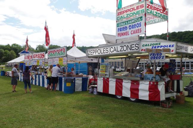 There was plenty of food for the fairgoers.