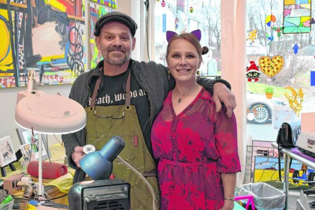 Chris Michalek and Holly Gouger own the Franklin Art Factory.