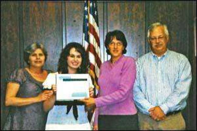 Property owners association presents scholarship Property owners association presents scholarship