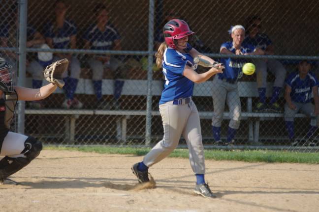 Kittatinny batter Katelyn Chadwick swings at the ball in the sixth inning.