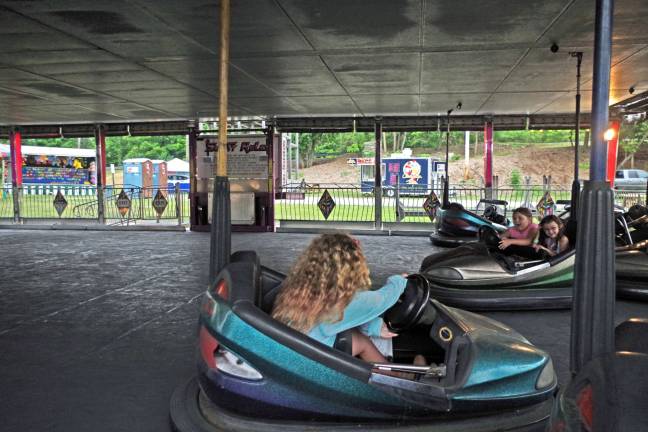 Summer fun at the Franklin Carnival Bumper cars are a favorite at the carnival.