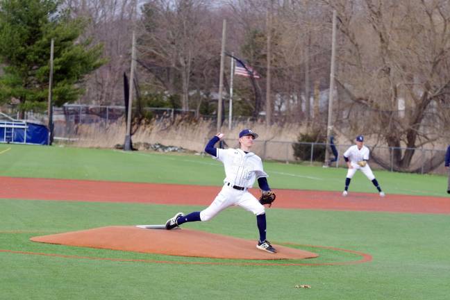 Pope John pitcher Joe Shelley