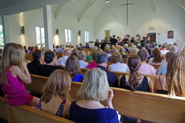 Scene from the Community Choral Society concert.