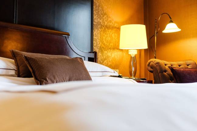 Quick ways to freshen up your home for fall Interior of a Contemporary Bedroom background texture