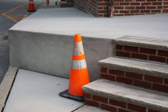 The Ogdensburg Borough Hall ramp and stairs have been completed.