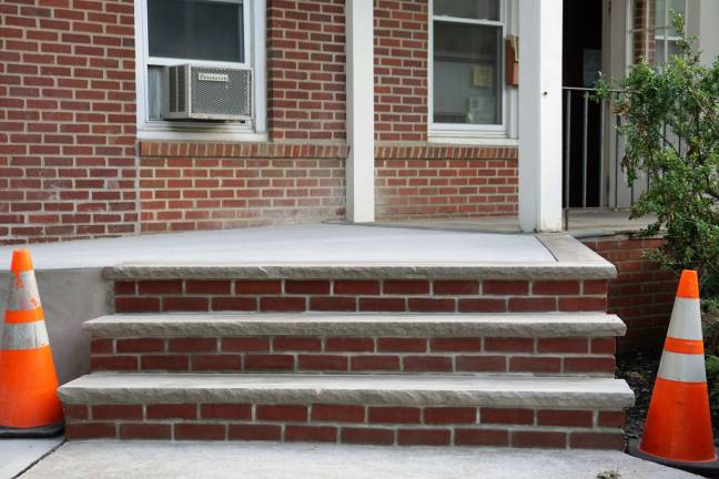 The Ogdensburg Borough Hall steps have been completed.