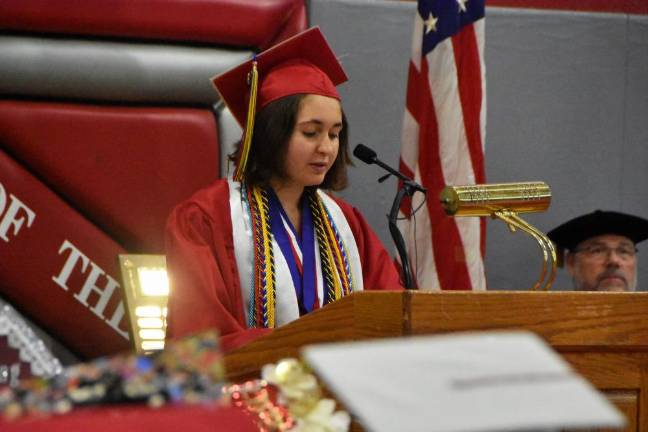 Valedictorian Rachel Damstra (Photo courtesy of Island Photography)