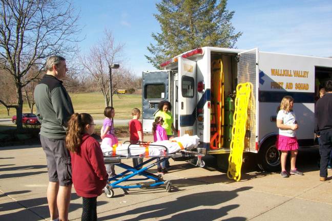 Children were able to learn about the Wallkill Valley First Aid Squad at the 2014 Safety Town program provided by Wallkill Valley Regional High School FBLA members.