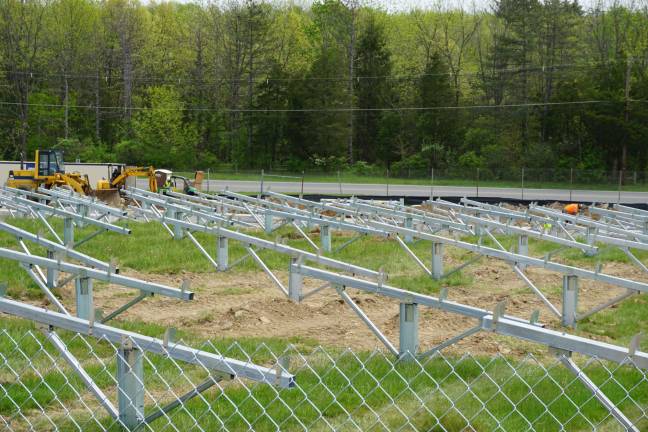 The Sussex County Technical School solar project mounts should be done by mid-to-late June.